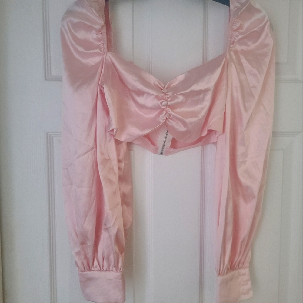 Satin Crop Top